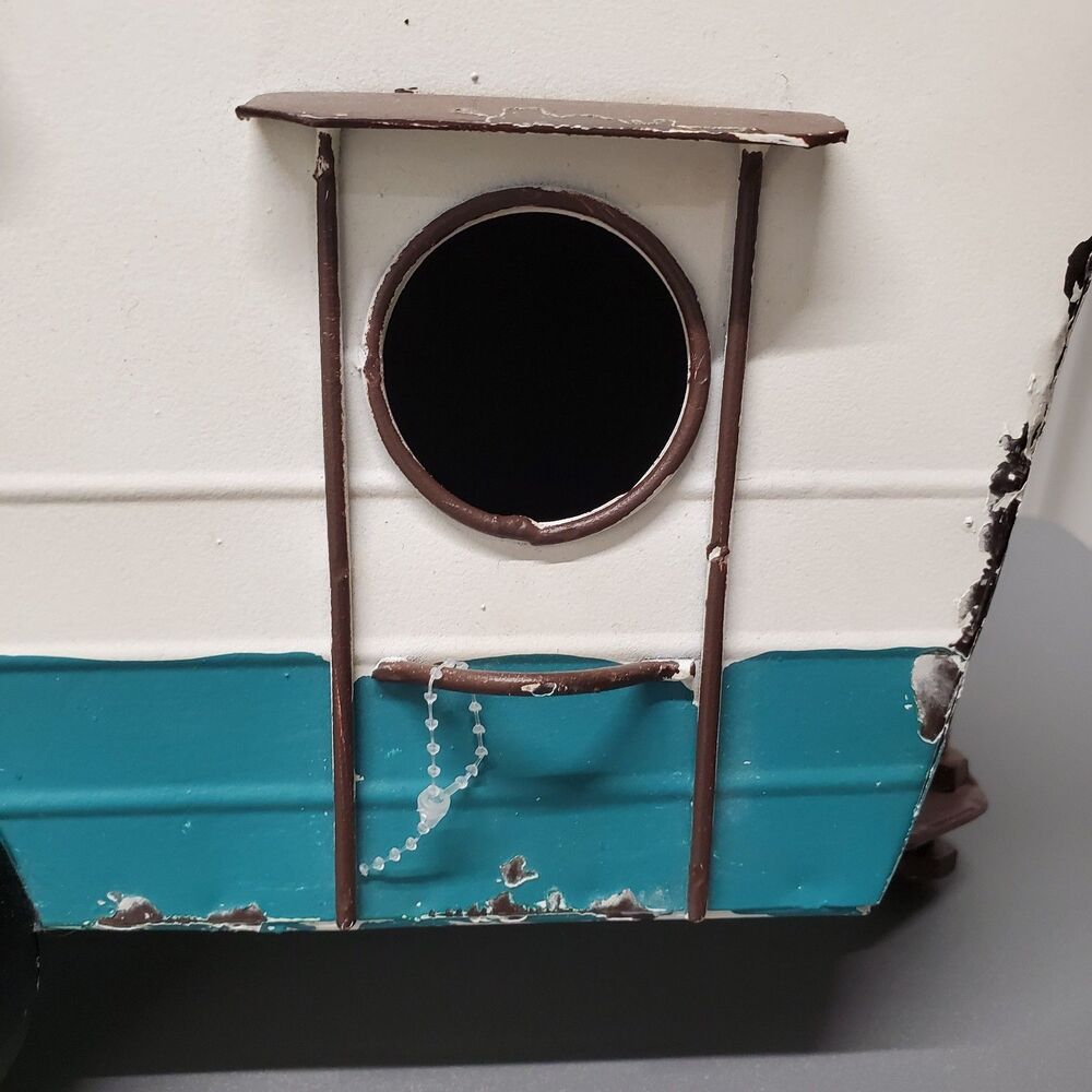Decorative Metal Birdhouse-Vintage Camper - 0355-S1 - Picture 2 of 8